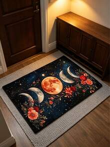 1pc Moon Phase Runner Rug, Hallway Runner Carpet, Area Rug, Small Rug, Mat, Home Decor, Living Room Area Rug, Living Room Home Decor, Room Decor, Washable Rug, Graduation Gift - Lunar Phase - View 4