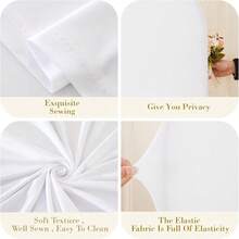 Backdrop Spandex Wedding Birthday Party Bridal Shower Balloon Stand Shower Banquet Photo Covers Stretchy Backdrop Background - 1 YEAR - 查看 7