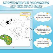 Fun Connect-The-Dots Coloring Series, Shape Drawing And Color Exploration, Focus Training Interactive Bestselling Holiday Gift, Suitable For Daily Learning And Entertainment, Enhances Observation, Concentration And Logical Thinking Skills - 趣味塗色系列 - 查看 5