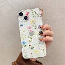 Fresh And Colorful Small Floral  13/14 Case, Painted  17PM Fine Hole Protective Cover - Transparent Soft Case - ZJ4459 - View 4