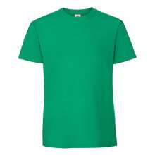Fruit Of The Loom Mens Iconic Premium Ringspun Cotton T-Shirt - Kelly Green - View 1