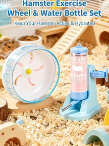 1pc/2pcs Silent Durable Hamster Wheel, Cute Small Pet Exercise Toy - Multicolor - View 4