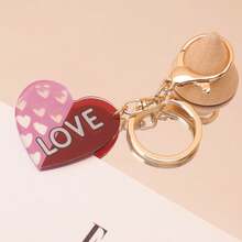1pc Women's Heart Acrylic Keychain Pendant Sweet Bag Charm - Multicolor - View 3