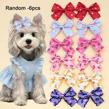 6/12pcs Pet Headwear Fruit Bow Hair Clip Yorkshire Teddy Cat Dog Cute Non Shedding Pet Beauty Accessories - Multicolor - View 9