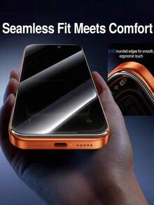 CASECOPS 2pcs 9D Privacy Tempered Glass Full Coverage Screen Protector, Tempered Glass Material, Compatible With 17 Pro Max/17 Pro/17 Air And All Other Models. Hard 9H+ Glass, Tempered Glass Front Film, Anti-Fingerprint, High Definition, Sensitive Touch Ultra-Thin Design Precise Fit Ultra-Thin Protective Film, Suitable For Daily Anti-Drop Anti-Scratch Phone Screen Protector Phone Accessories - Silkscreen Privacy Screen (2 Pieces) - View 6