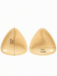 1 Pair Double-Sided Adhesive Breast Lift Pads, Breathable Silicone Triangle Breast Pads, Strong Lift, Reusable, Suitable For Bandeau Bras, Bikini Bras, Swimsuit Bras And Sports Bras, Comfortable And Invisible, Create Natural Breast Shape - Multicolor - View 10