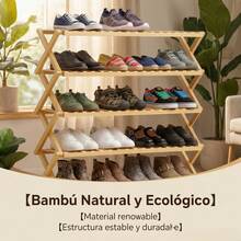 Foldable Shoe Racks - Kaki - View 4