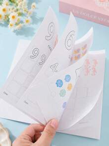 Children's Number Tracing Workbook 0-10 Number Writing And Counting Enlightenment Book, Preschool Early Education Math Activity Book, Back To School Learning Supplies - Multicolor - View 7