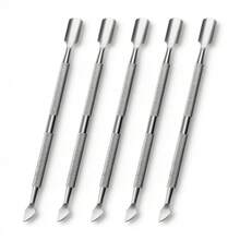 LUSLUKING 10pcs Stainless Steel Double-Ended Cuticle Pusher/Trimmer, Professional Durable Nail Care Tools For Fingernails And Toenails - Multicolor - View 3