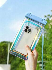 Universal Waterproof Phone Pouch Touchscreen Laser Waterproof Bag Waterproof Phone Case Travel Vacation Camping Essential Beach Necessity Vacation Accessory Summer Back To School Supplies Back To School Dry Wet Separation Bag Lanyard - Multicolor - View 18
