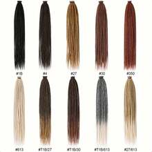 20 Strands 24 Inch Dreadlock Extensions Synthetic Hippie Single Ended Dreads Ombre Black 0.6 Cm Width Loc Extensions Reggae Style Crochet Hair For Men - Multicolor - View 2