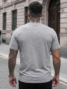 Camiseta de hombre de cuello redondo DEWBERRY - Gris - Ver 3