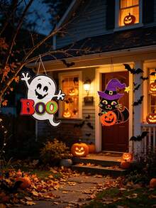 16pcs/Set Halloween Felt Ornaments And Decorations, Party Door And Window Wall Decorations, Patio Decorations, Festive Decorations, And Holiday Atmosphere Items. - A - View 6