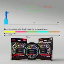 BKUMAN 8-Strand Colorful Abrasion-Resistant Dyneema Fishing Line 100m/150m/200m Braided Fishing Accessory Suitable For Ocean Boat Fishing, Various Fishing Scenarios And Christmas, Father's Day And Other Holiday Gifts - Multicolor - View 7