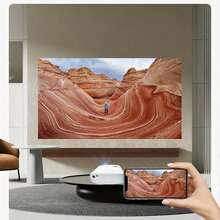 1080P Native Resolution Projector, Full HD Outdoor Movie Projector, Home Theater Video Projector, Up To 150-Inch Large Screen, Compatible With HD/USB/AV/Smartphone/Laptop, Suitable For Home Use - View 8