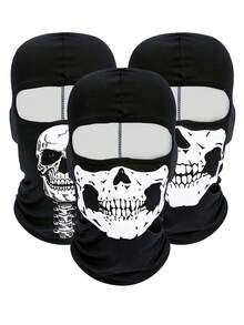 1pc/Multi-Pack Elastic Breathable Skull Face Mask, Suitable For Climbing, Motorcycling, Outdoor Activities, Daily Wear, Party & Costume,Beach,Holiday - G - View 15