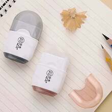 1個 2合1 鉛筆削筆與橡皮擦套組 - 耐用塑料，鉛筆削筆與橡皮擦，2合1 鉛筆削筆與橡皮擦，可愛文具禮物，適合小學生，開學禮物，鉛筆削筆與橡皮擦 - 均碼 - 查看 5