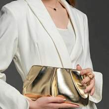 Dancing Engine Purses And Handbag Luxury Designer Shoulder Bags Pu Leather Evening Clutch Bag Purse Women's Bag - Gold - View 4