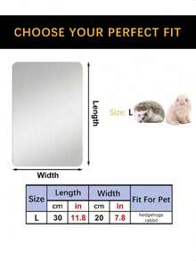 1pc Small Pet Hamster Aluminum Cooling Mat, Easy To Clean Heat Dissipation Pad, Hamster Cage Bedding, Essential Summer Accessory For Hamsters - View 14