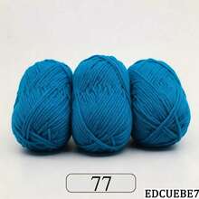EDCUEBE7 1/3pcs/150g 5股混色米白色壓克力毛線，中粗米白色毛線 - 適合手工編織、手工織布、DIY手工藝、編織和鉤針，柔軟且多功能，適用於DIY鉤針和編織包 - 5股50G毛線 - 查看 130