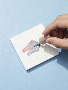 Nail Art Tools Peel-Off Waterproof Glue Mixing Palette Disposable Painting Mixing Paper Glue Mixing Paper - White - View 1