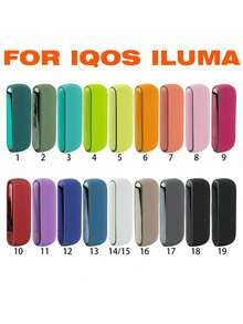 BLBLBL 1set(Protective Cover+Side Panel)Colors IQOS ILUMA Silicon Cover Decoration Accessories For IQOS ILUMA Case Accessories, Cigarette Box Accessories For Electronic Cigarettes, Not IQOS 3DUO; (Protective Cover+Side Panel) - Silicone Version - View 3
