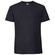 Fruit Of The Loom Mens Ringspun Premium T-Shirt - Black - View 1