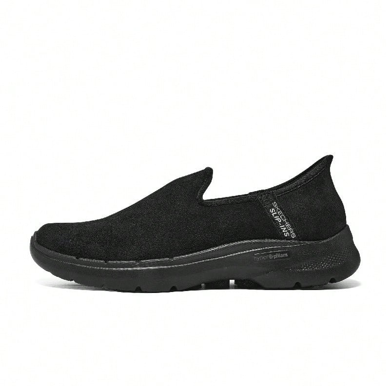 Skechers 女士 Go Walk 6 套脚休闲步行鞋,日常旅行鞋 896281-BBK - 全黑色 - 查看 1