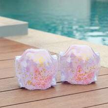 Kids Swimming Arm Bands - Cartoon Glitter Swim Arm Floats, Thickened Inflatable Buoyancy Sleeves, Suitable For Swimming Pool, First Day Of School - Multicolor - View 3