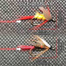 Fishing Bait-2Boxes Bundle(Total 18Pcs Flies)Fly Fishing Flies Lure-Wet Flies Fishing For Trout Fishing Nymph Lure(9Pcs/Box-Royal WulffFly Bait+9Pcs/Box-Wet Fly Red Bait) - Multicolor - View 5