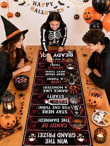 1 Stück Weihnachts-Rollball-Spiel-Punktzahl-Rolle, blutrote Rollball- und Punktzahl-Familienspiel-Rolle, Kürbis-, Geist-, Friedhofs- und Schlossdesign, Halloween Trick or Treat Dekoration, Halloween Party Dekoration, Tischdekoration, Horror Halloween Heimdekoration, Halloween Geschenk - mehrfarbig - Übersicht 10