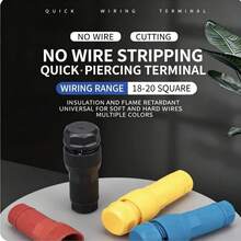 20pcs/Set Insulation Displacement Connector, Pin-Type Quick Wire Connector, Outdoor LED Lighting Wire Connector Set - PCT-t1/20PCS - View 5