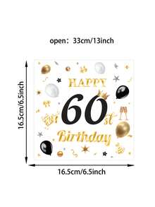 20張/組 30-80歲生日慶祝面紙，年齡派對一次性面紙，派對面紙 - 查看 14