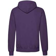 Fruit Of The Loom Unisex Adults Classic Hooded Sweatshirt - Purple - View 2