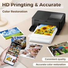 Compatible con el juego de tinta y papel de color Selphy CP1500 CP1300 CP1200 CP910 CP900 impresora de papel fotográfico KP108in KP-36in 4*6 pulgadas 100mm*148mm (1 estuche de tinta y 38 hojas de papel fotográfico) - Ver 10