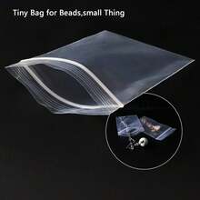 100 piezas de bolsas de plástico mini, bolsas de almacenamiento de joyas, bolsas de almacenamiento reutilizables con cierre hermético transparente, para joyas, bolsas mini pequeñas, bolsas de embalaje de caramelos - Mini bolsa de almacenamiento - Ver 6