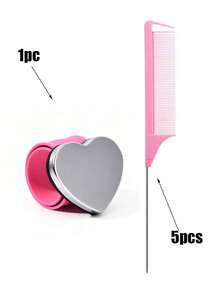 4pcs Plastic Hair Combs, Suitable For Thick/Curly/Fine/Long/Short Hair, Unisex, Ideal For Salon And Home Use. Magnetic Wrist Strap, Iron Suction Cup Hair Clip, Sewing Supplies, Metal Hair Clip Styling Tool Comb, Anti-Static Hair Comb, Hair Styling Tool, Hair Accessories. - Multicolor - View 21
