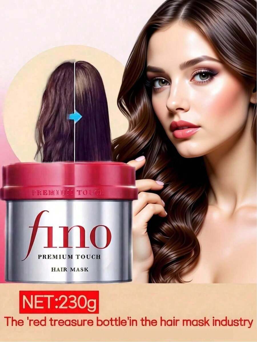 Fino 230g Máscara capilar intensiva de reparación y humectación - Rojo y blanco - Ver 1