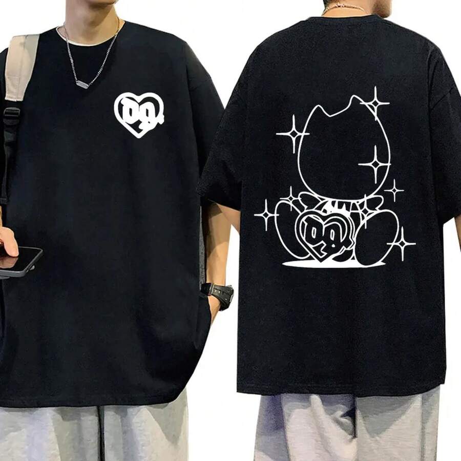 Schwedischer Rapper Bladee T-Shirt Skate Drain Gang Logo T-Shirt Herrenmode Hip Hop Kurzarm-Shirt Oversized T-Shirts Streetwear - 5 - Übersicht 1