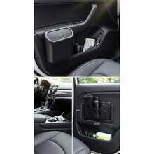 Car Trash Can With Lid, Universal Mini Leak-Proof Garbage Can, Suitable For Car Doors, Front And Rear Seats, Waterproof Tabletop, Applicable To Car, Office, Bedroom, Home, Unisex, Car Interior Storage And Organization, Essential Car Accessory. - Multicolor - View 5