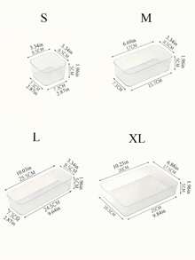 25pcs Tray Set, Clear Storage Box Set For Vanity Drawer, 4 Sizes Trays, Multi-Purpose, Suitable For Storing Cosmetics, Pens, Small Items, Perfect For Bathroom, Vanity, Office Drawer - Clear - View 3