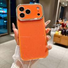 New 17Promax Glitter IPhone16Promax Apple 15 Phone Case Compatible With 14 - Orange - View 2
