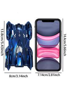 1pc Wall-Climbing Remote Control Car, 360° Rotating RC Stunt Car With Headlights, Drives On Walls And Ceiling, Rechargeable, Toy Gift For Boys Girls Kids 3+ Years Old - Multicolor - View 5