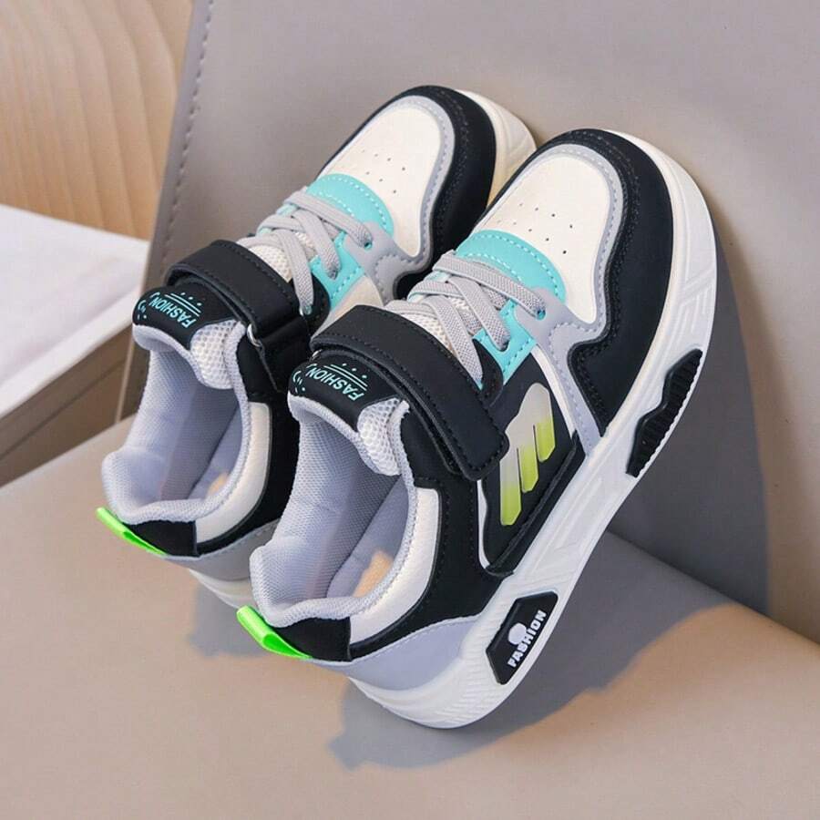 1 Pair Girls' Sports Shoes, New Autumn Boys' Student Skate Shoes, Mid ...