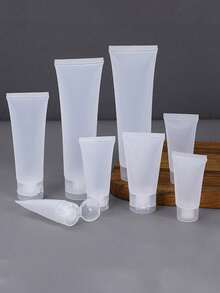 5pcs Refillable Plastic Squeeze Cosmetic Tubes With Flip Caps, Suitable For Cosmetic Travel Samples Packaging, Storage, Toiletries, Can Hold Facial Cleanser, Body Lotion, Etc., Suitable For Airplane, Boat And Daily Use - Multicolor - View 7