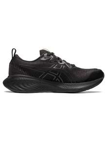 ASICS Gel Cumulus 25 Running Shoes Men Black/Gunmetal Cushioned Lightweight Road Running - Default - View 3