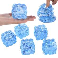 1pc Sphere-Shaped Magic Cube Squeeze Toy - Sensory Stress Relief Toy With Slow Rebound, Helps Relieve Stress And Release Emotions, Ideal Party Gift, Random Style - Multicolor - View 7