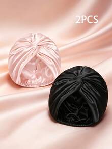 YPGVUO 1PC Satin Twist Turban Headwrap, Smooth Silky Solid Color Head Scarf, Soft Stretchy Turban Cap For Daily Wear, Hair Protection & Prayer Occasions - Multicolor - View 21