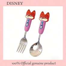 Disney Authentic Jointed High-Quality Appearance Level, Not Prone To Breakage. 304 Stainless Steel Dinner Spoon And Fork, Cartoon Soup Spoon. - View 6