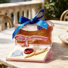 Miniso Colgante de la serie de letras brillantes de Harry Potter en caja ciega, estilo de letra vintage con cinta y lámina de oro, contiene lentejuelas brillantes, joyería exquisita de IP clásica, adecuada para colección y regalos de alta gama (1 pieza enviada al azar) - Multicolor - Ver 3